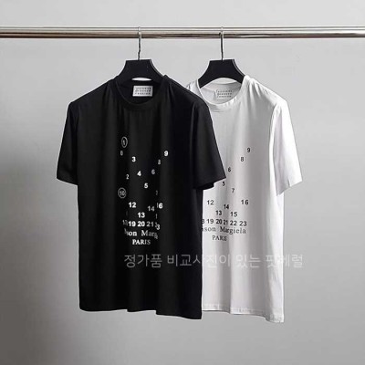 [국내배송] 메*마르지엘라 넘버링 라운드 반팔티 (2color)