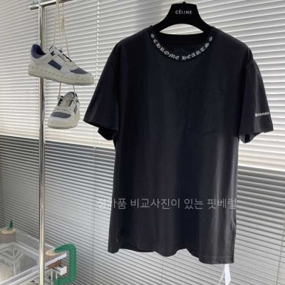 [국내배송] 크*하츠 넥로고 워싱 반팔 티셔츠