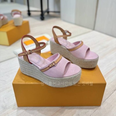루*비통 헬리오스 웨지 샌들 8.5cm