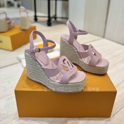 루*비통 LV 이솔라 웨지 샌들 12cm