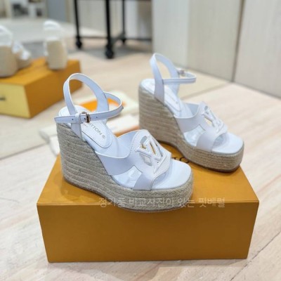 루*비통 LV 이솔라 웨지 샌들 12cm