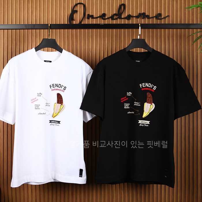 [국내배송] 펜* 펜딜리셔스 바나나자수패치 반팔 티셔츠 (2color)