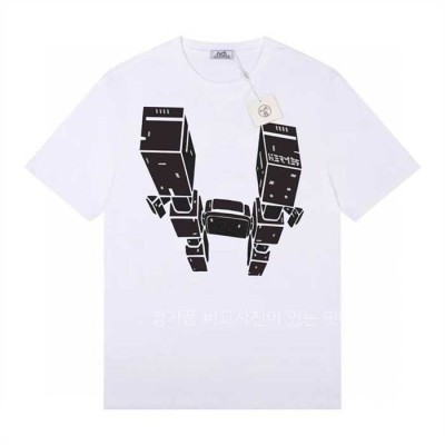 [국내배송] 에*메스 로봇 H로고 반팔티 (2color)