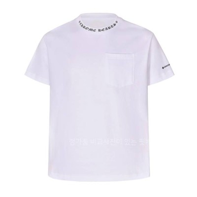 크*하츠 넥 로고 반팔티셔츠
