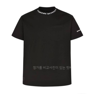 크*하츠 넥 로고 반팔티셔츠