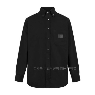 펜* 레더 패치 셔츠