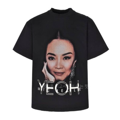 발*시아가 박시 페이드 반팔티셔츠