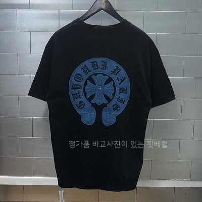 [국내배송] 크*하츠 데님패치 반팔 티셔츠