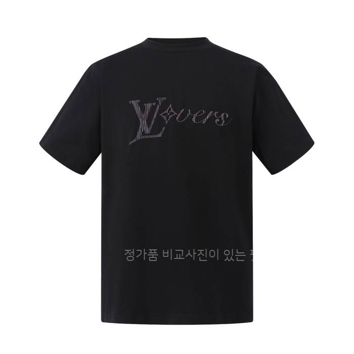 루*비통 LV 리버스 엠벨리시드 쇼트 슬리브드 반팔티셔츠