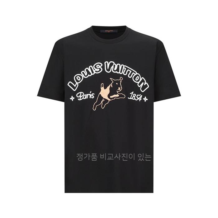 루*비통 엠브로이더드 코튼 반팔티셔츠