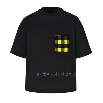보*가베네타 체크 포켓 반팔티셔츠
