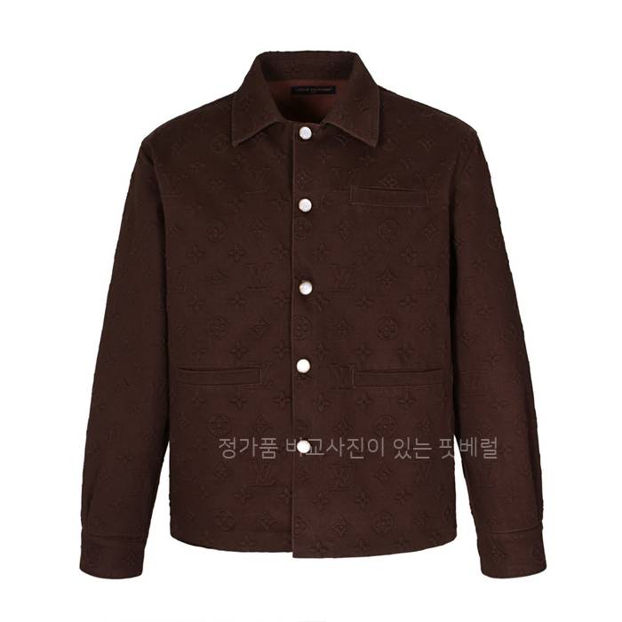 루*비통 LV 모노그램 엠보스드 데님 오버 셔츠 자켓