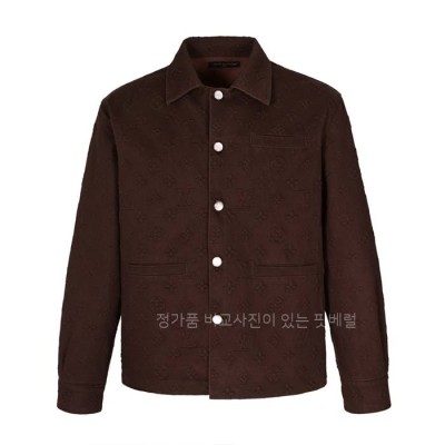루*비통 LV 모노그램 엠보스드 데님 오버 셔츠 자켓