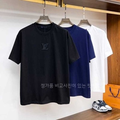 [국내배송] 루*비통 뽀글이 백레터링 반팔 (3color)