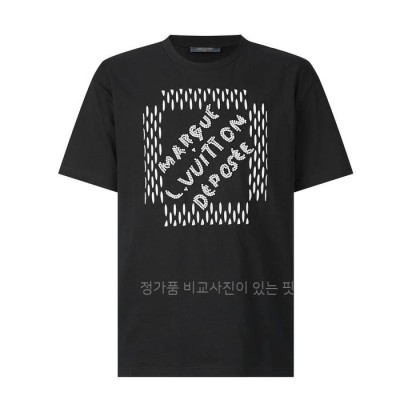 루*비통 엠브로이더드 시그니처 반팔티셔츠