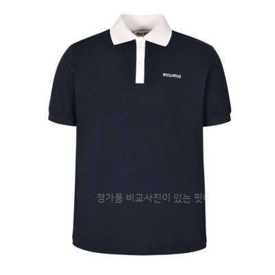 미*미우 로고 폴로 반팔티셔츠