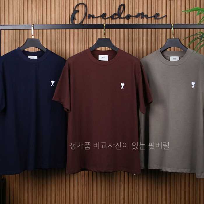 [국내배송] 아* 스몰로고자수 반팔티셔츠 (3color)