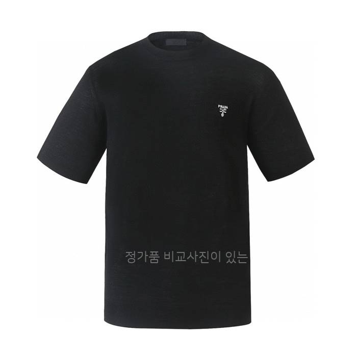 프*다 로고 울 니트 반팔
