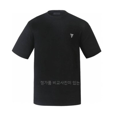 프*다 로고 울 니트 반팔