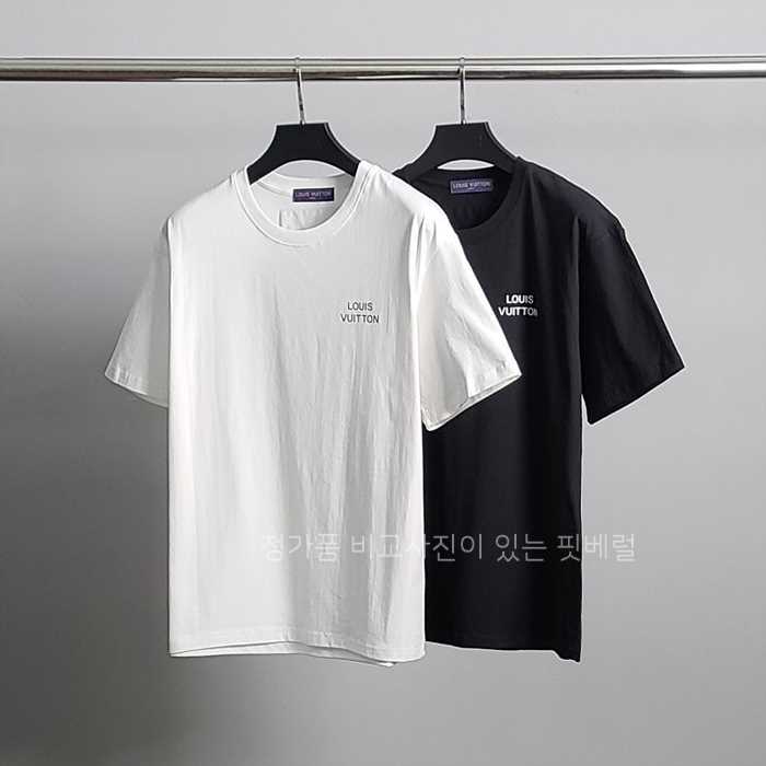 [국내배송] 루*비통 클래식로고 라운드 반팔티 (2color)