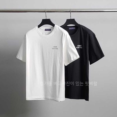 [국내배송] 루*비통 클래식로고 라운드 반팔티 (2color)