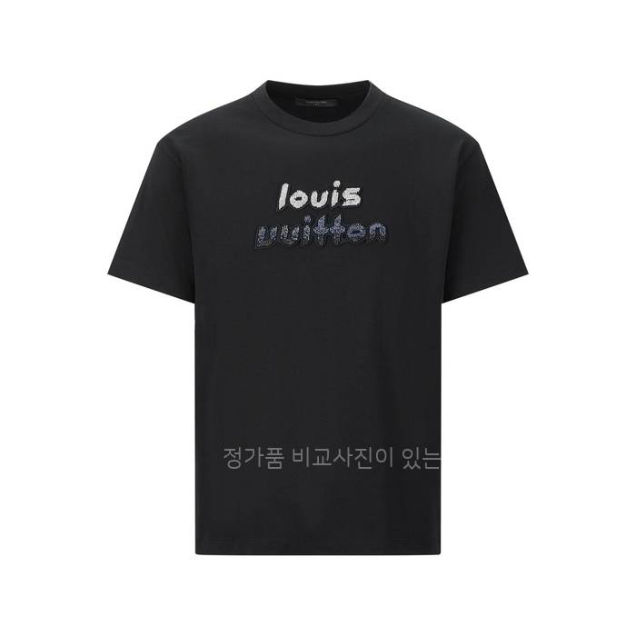 루*비통 비즈 엠브로이더드 코튼 반팔티셔츠
