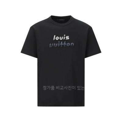 루*비통 비즈 엠브로이더드 코튼 반팔티셔츠
