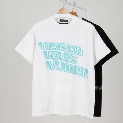 [국내배송] 루*비통 메종 LV 그래픽 울 니트 쇼트 슬리브드 (2color)