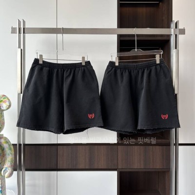 발*시아가 로고 자수 쇼츠 반바지