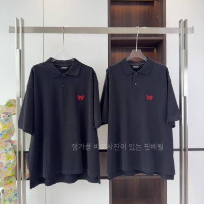 발*시아가 자수 로고 폴로 반팔티셔츠
