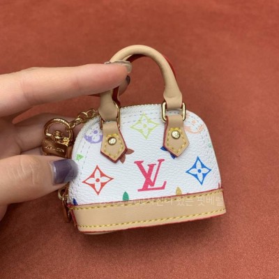 루*비통 M02458 LV x TM 마이크로 알마 모노그램 멀티컬러 키링