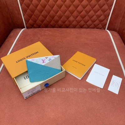 루*비통 M14091 LV x TM 크리스크로스 카드 홀더 지갑