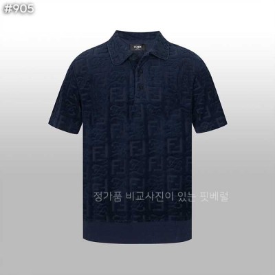 [국내배송] 펜* FF 자카드 테리 코튼 카라티셔츠