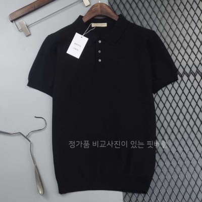 [국내배송] 보*가베네타 로고 와플메쉬 카라 리브니트 (3color)