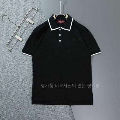 [국내배송] 구* 이니셜 로고 클래식 카라 반팔 티셔츠 (2color)