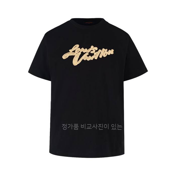 루*비통 엠브로이더드 시그니처 반팔티셔츠