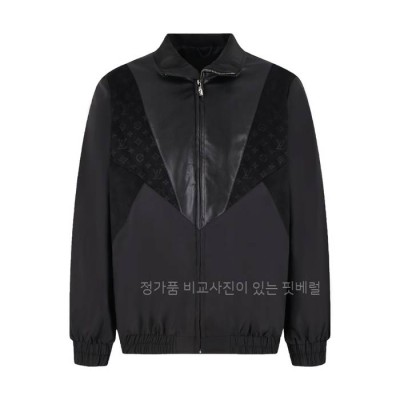 루*비통 레더 믹스 트랙 톱 자켓