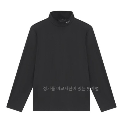 프*다 하이넥 로고 니트