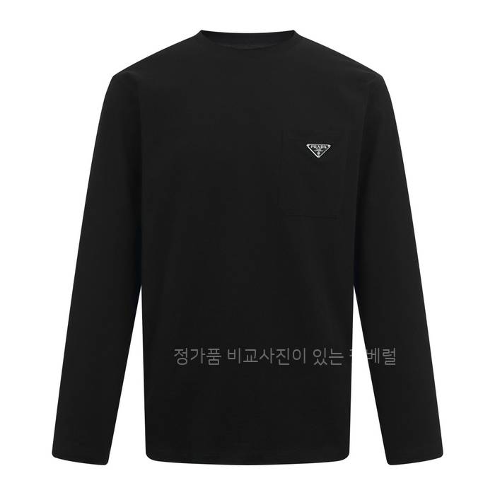 프*다 로고 포켓 긴팔티셔츠