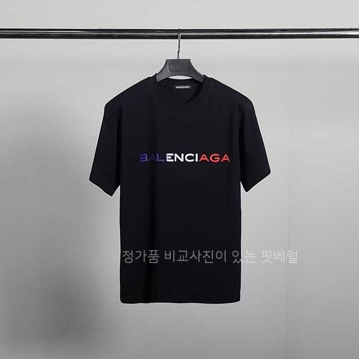 [국내배송] 발*시아가 인터내셔널 프랑스로고 코튼 반팔티