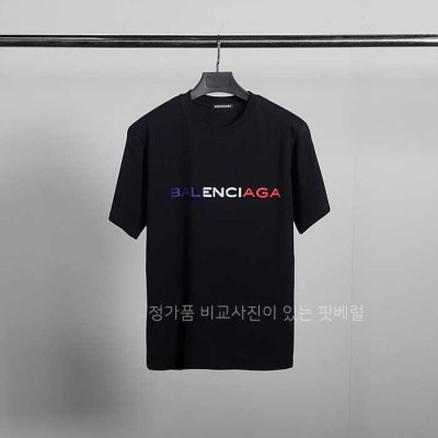 [국내배송] 발*시아가 인터내셔널 프랑스로고 코튼 반팔티