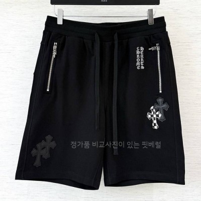 크*하츠 십자가 패치 쇼츠 반바지