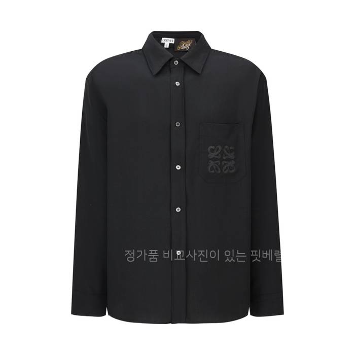 로*베 애너그램 실크 셔츠