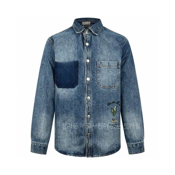 디* 클래식 핏 자수 셔츠