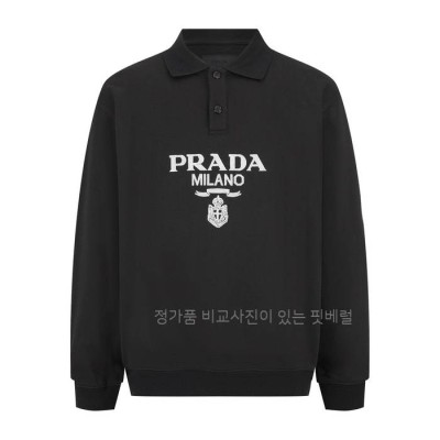프*다 자카드 폴로 스웨트셔츠 맨투맨