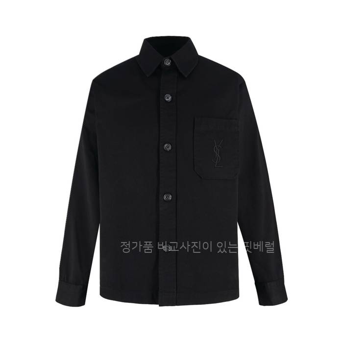 입*로랑 포켓 로고 오버셔츠 자켓