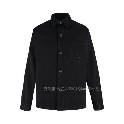 입*로랑 포켓 로고 오버셔츠 자켓