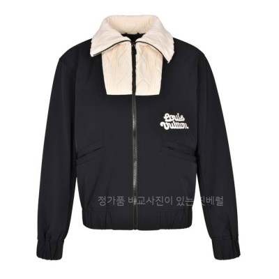 루*비통 니티드 칼라 엠브로이더드 테크니컬 블루종 자켓