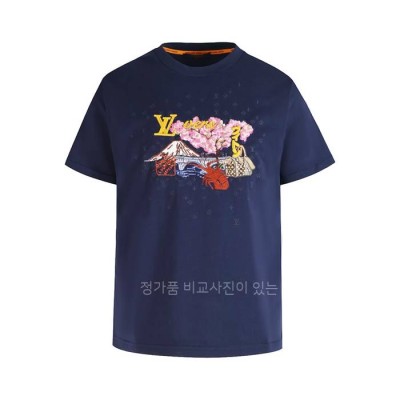루*비통 엠브로이더드 반팔티셔츠