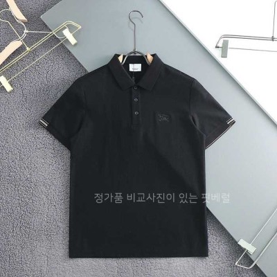 [국내배송] 버*리 자수로고 히든포인트 카라티셔츠 (2color)